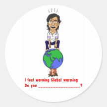 Global warming stickers
