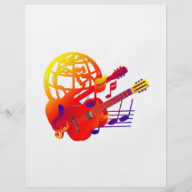 Globe guitars gradient flyers