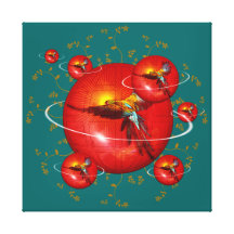 GlobesOfPeace - Wrapped Canvas Canvas Print