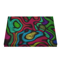 Globs of Metallic Paint Abstract Art Texture canvas prints