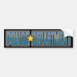 Gloss Police Department Light Blue Bumper Sticker