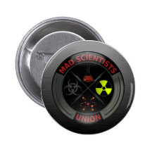 Glossy Mad Scientist Union Button