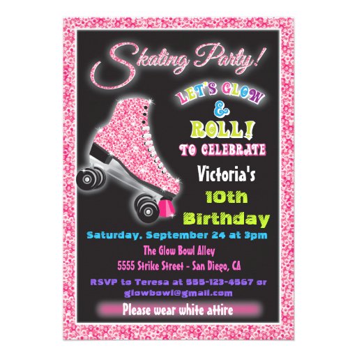 Roller Skating Invitations, 486 Roller Skating Invites ...