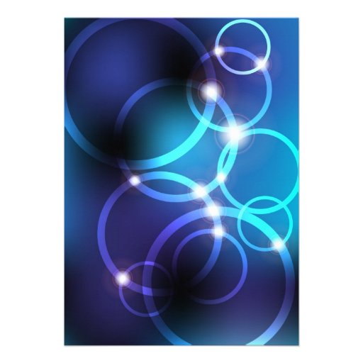 Glowing Circles Invites