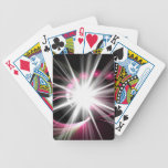 Glowing Fractal Lens Burst - The Coolest playing cards