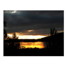 Glowing River Post Card