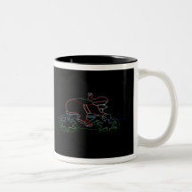 Glowing Santa’s Pushy Coffee Mug