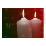 Glowng Christmas Candles Card