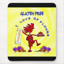 Gluten-Free Whimsical Design Mouse Pads