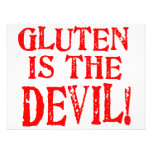 Gluten Is The Devil Personalized Invitation