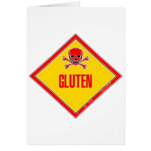 Gluten Poison Warning Cards