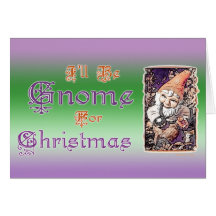 Gnome for Christmas Card
