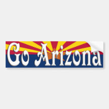 Go Arizona Bumper Sticker