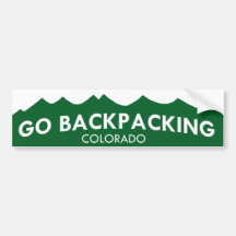 Go Backpacking Bumper Sticker