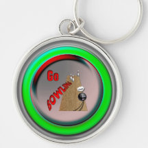 Go Bowling Gift Keychain