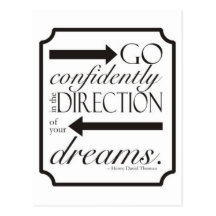 Go Confidently Postcard