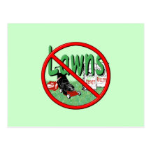 Go Green Anti-Lawn Post Cards