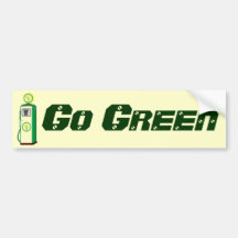 Go Green Bumper Sticker