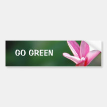 GO GREEN Bumper Sticker