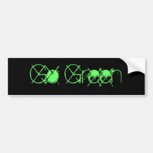 Go Green Bumper Sticker