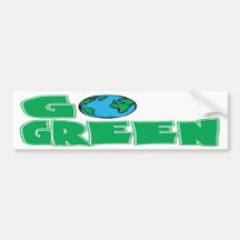 Go Green Bumper Stickers