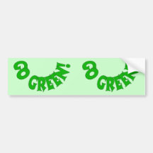 GO GREEN BUMPER STICKERS