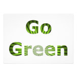 Go Green Custom Announcement