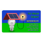 Go Green Energy Solar Power Business Cards
