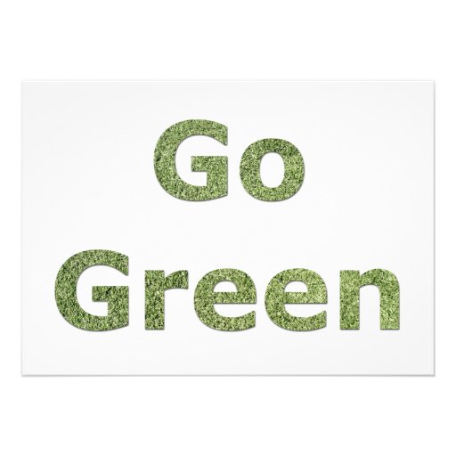 Go Green Personalized Announcements