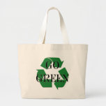 Go Green Recycle Symbol Bags