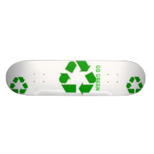Go green skateboard deck