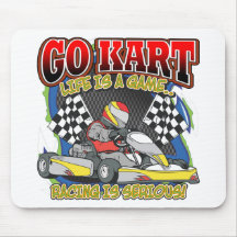 Go Kart Life Mouse Pads