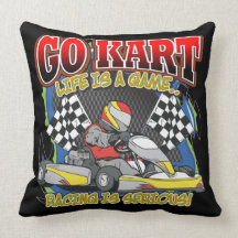 Go Kart Life Pillows