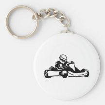Go Kart Racing Key Chains
