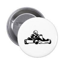 Go Kart Racing Pinback Buttons