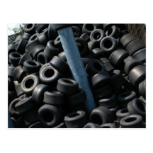 Go Kart Tires Postcard