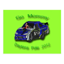 Go Mummy Daytona Pole 2012 Danica Patrick Post Card