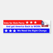 Go Perry Bumper Sticker