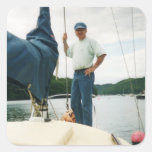 'Go Sailing' Square Sticker