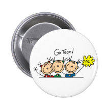 Go Team Cheerleaders T-shirts and Gifts Buttons