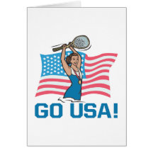 Go USA Greeting Card
