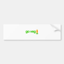 Go Veg! Bumper Stickers