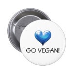 Go Vegan! Pinback Button