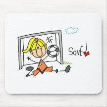 Goalie Makes The Save Mousepad