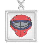 Goalie Mask Red And Blue Custom Jewelry