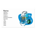 Goalie Mask White Business Card Templates