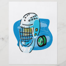 Goalie Mask White Flyer Design