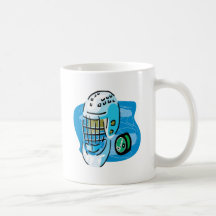 Goalie Mask White Mug