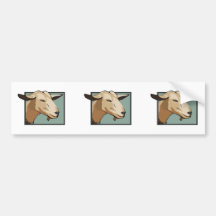 Goat Head Bumper Stickers