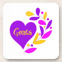 Goat Heart Drink Coaster